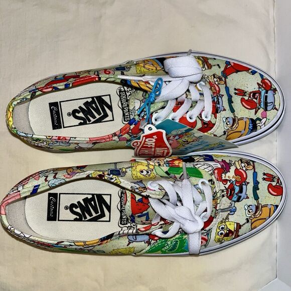 Vans Authentic Era Spongebob All Characters Canvas Customs Sneakers W 7.5 M 6 - Picture 9 of 10